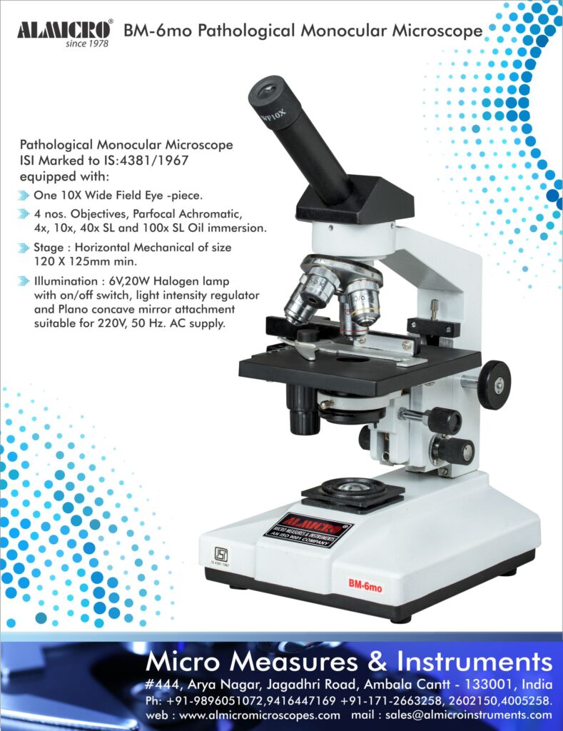 Research Monocular Microscope (BM – 6mo) - Almicroinstruments