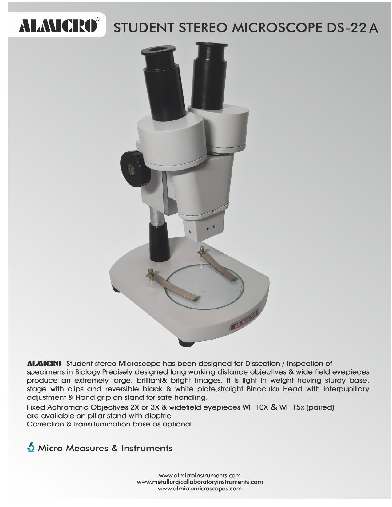 Stereo Straight Binocular Microscope (DS-22A) - Image 2