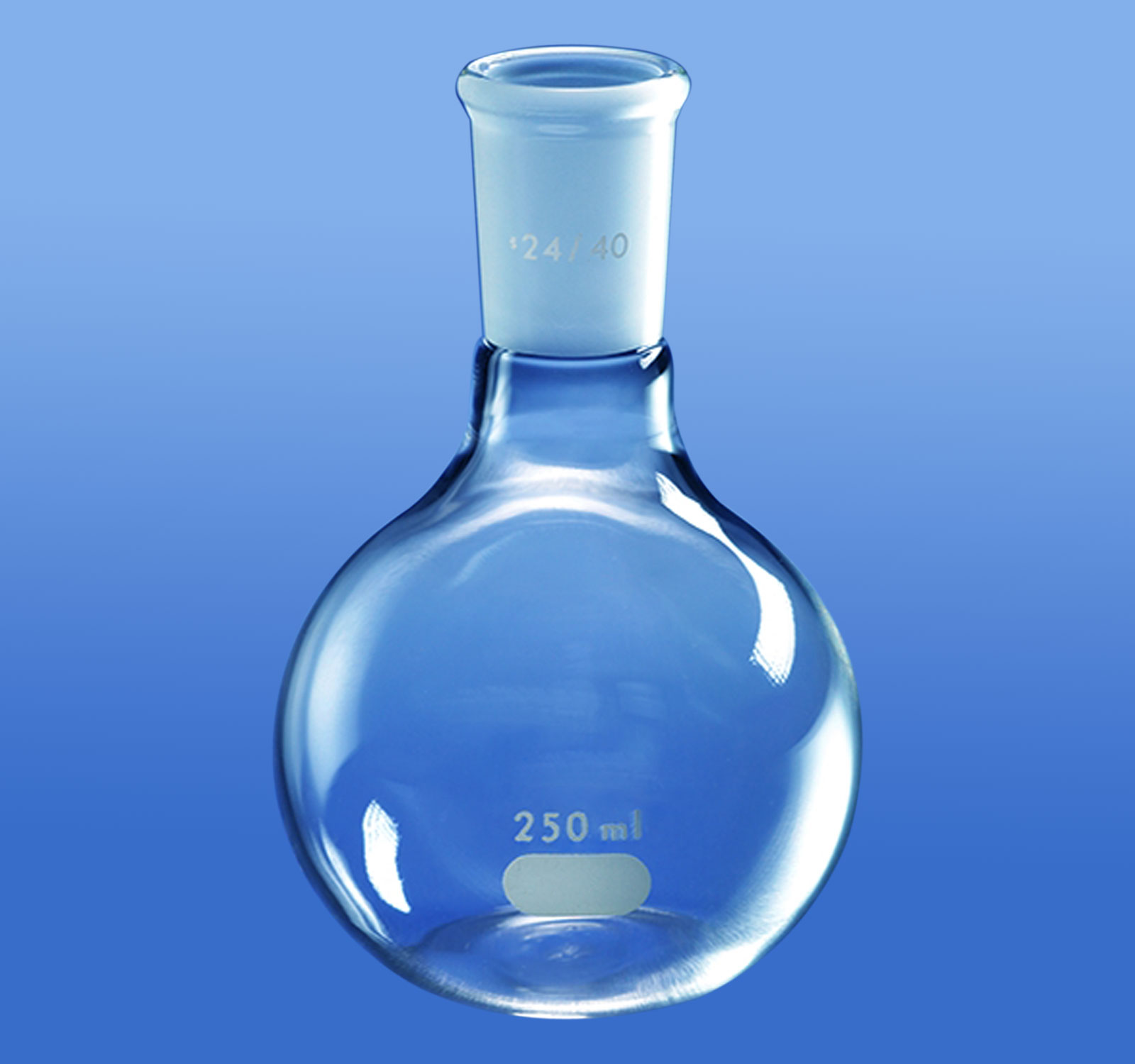FLAT BOTTOM FLASK - WIDE NECK WITH JOINT