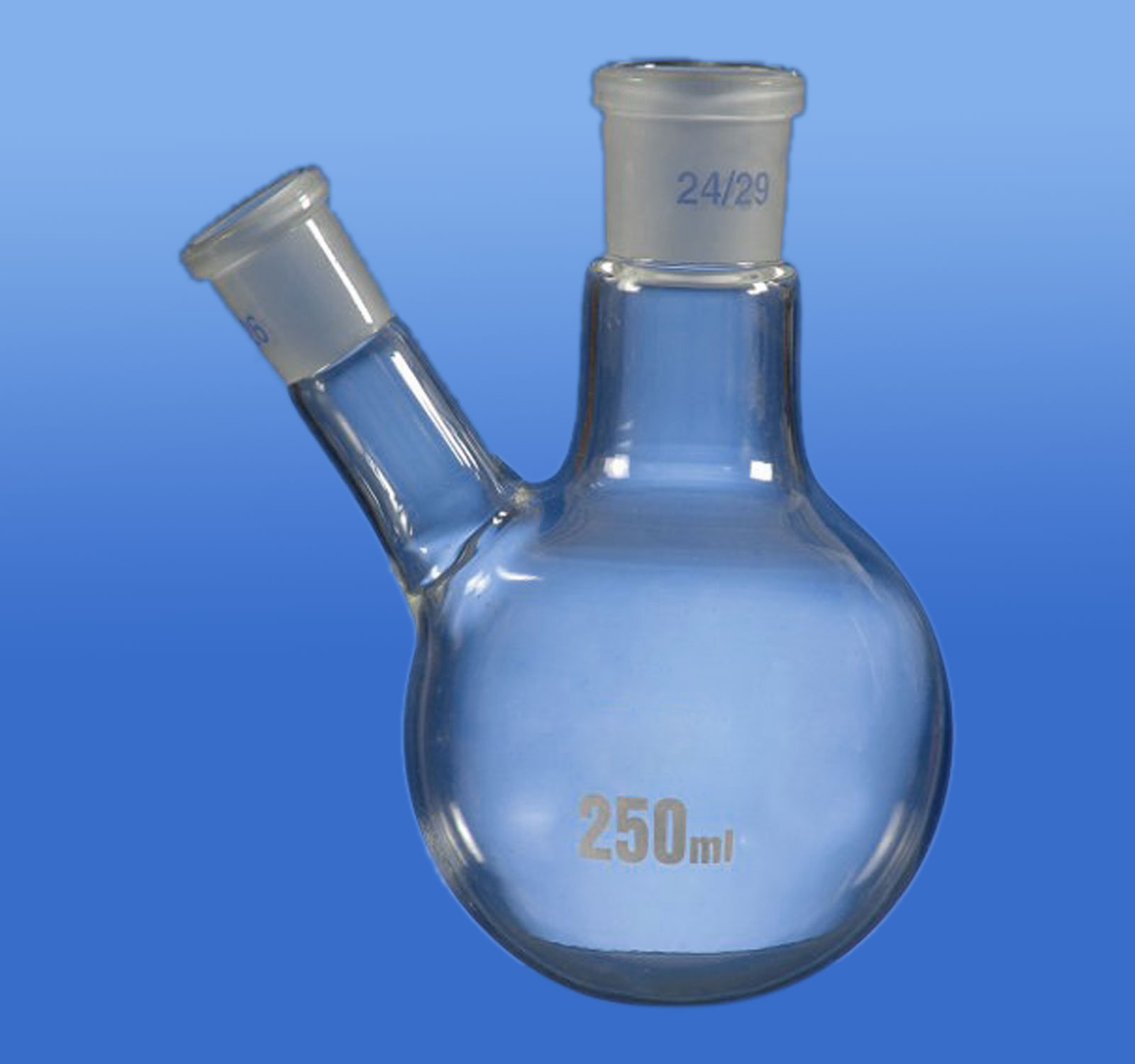 ROUND BOTTOM FLASK WITH TWO NECKS