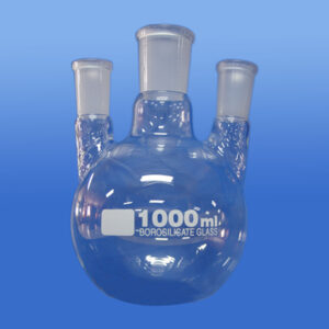 ROUND BOTTOM FLASK, WITH 3 NECKS