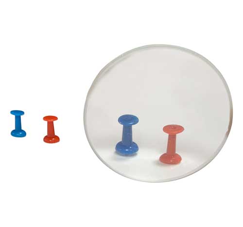 GLASS LENSES, DOUBLE CONVEX, DIAMETER:50MM