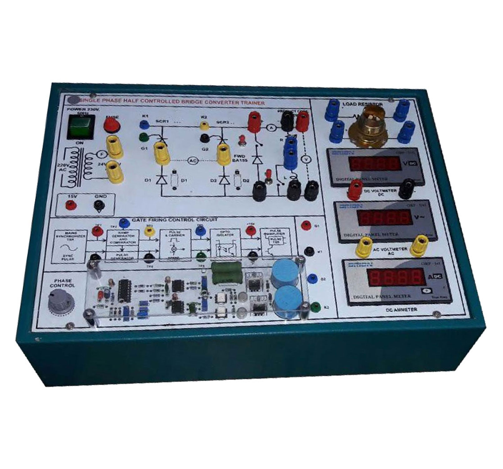SCR SINGLE PHASE HALF CONTROLLED BRIDGE CONVERTER