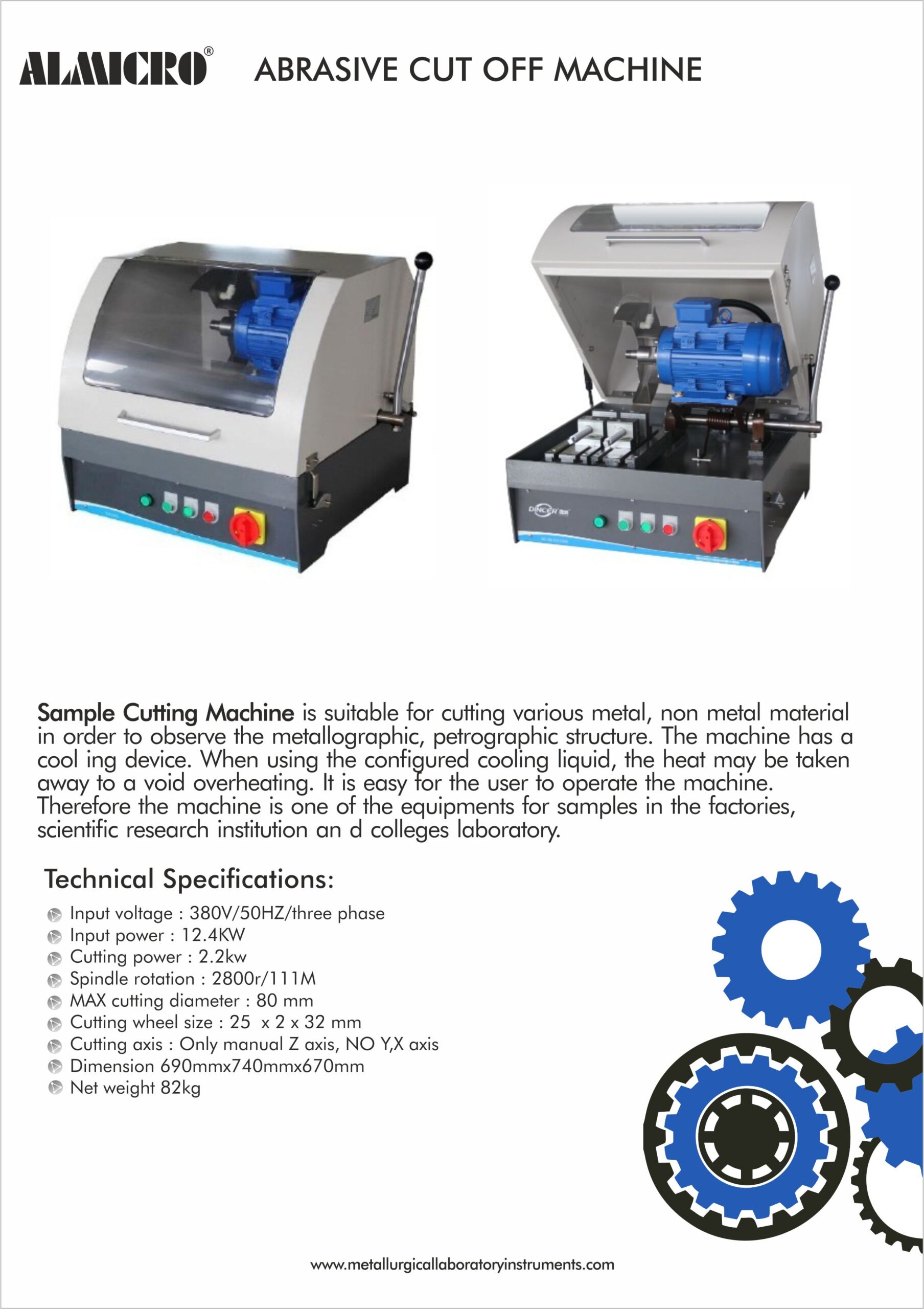 Specimen Cutter Machine (Advance) MMP-8B - Image 2