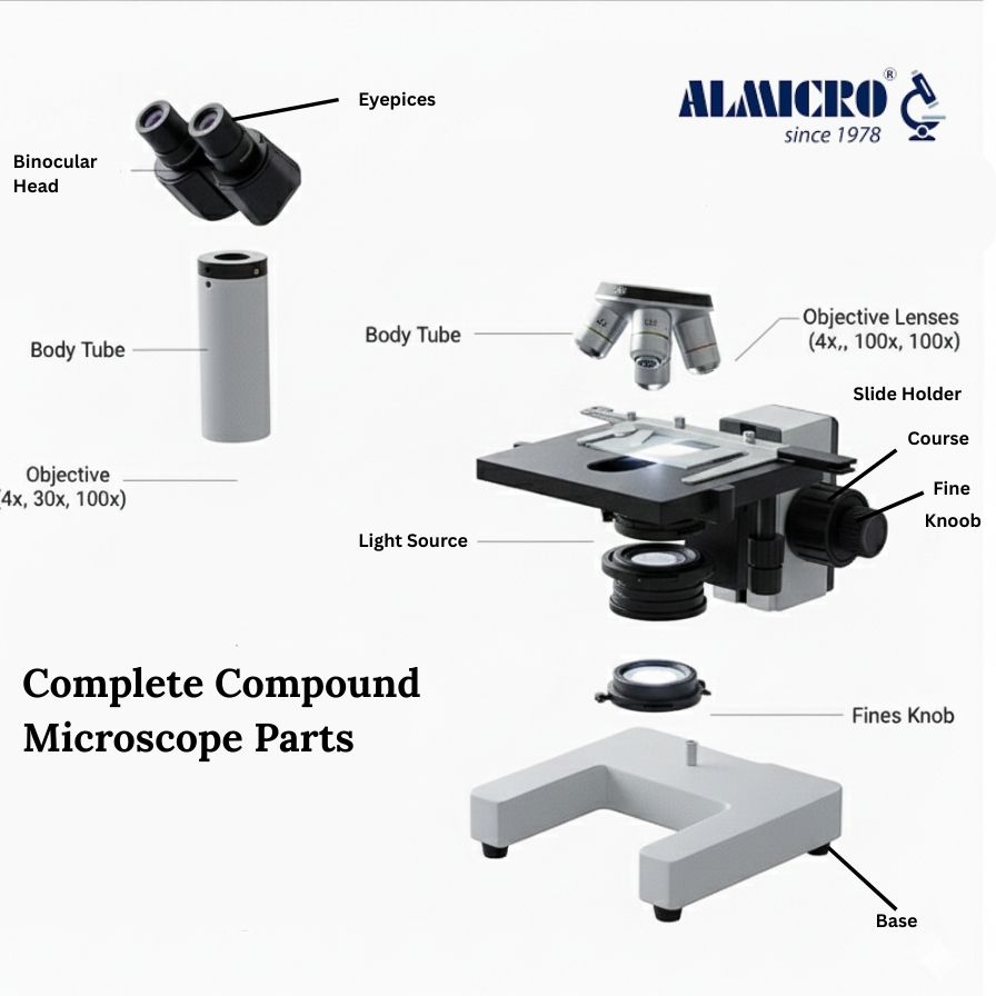 Compound Microscope Parts