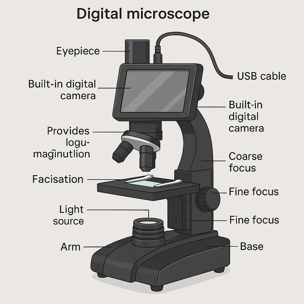 Digital Microscope Diagram 