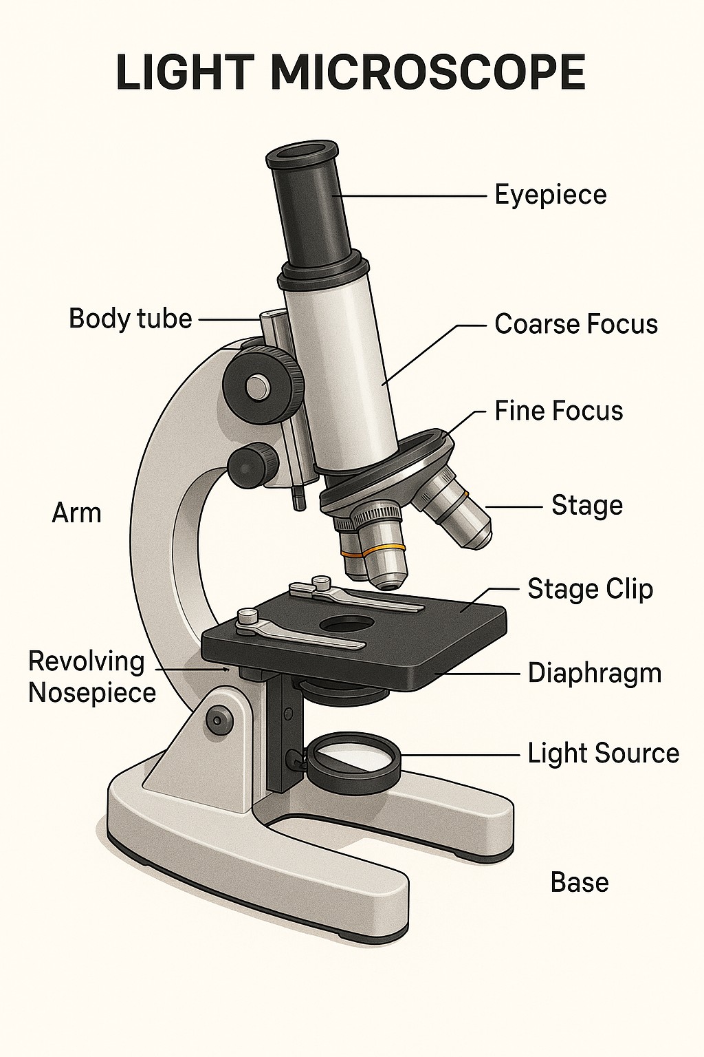 Light Microscope Diagram