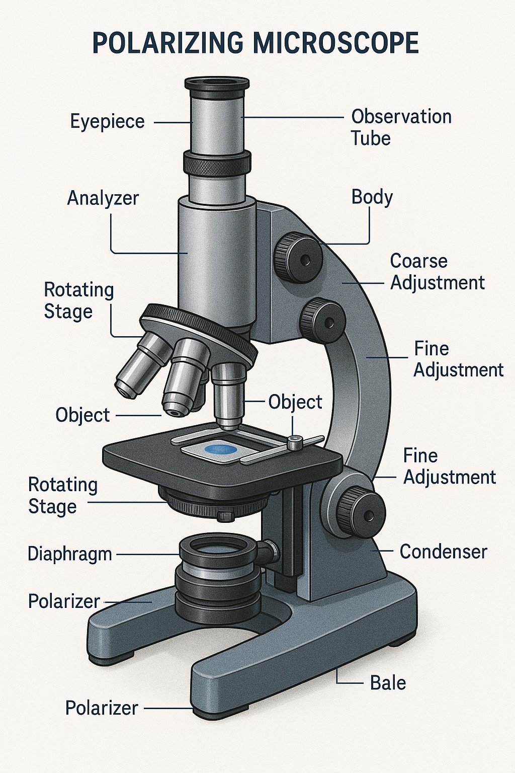 Polarizing Microscope Diagram