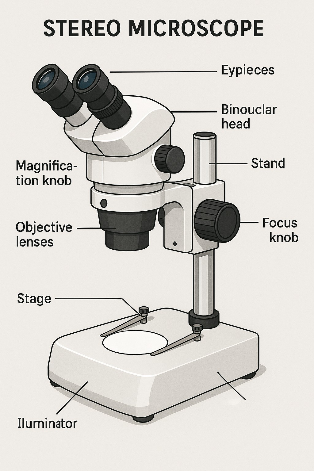 Stereo Microscope Diagram