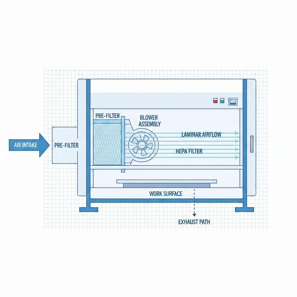 Laminar Air flow Diagram
