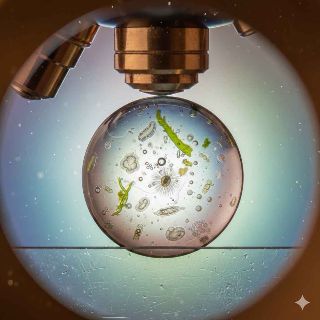 Magnification of a Simple Microscope