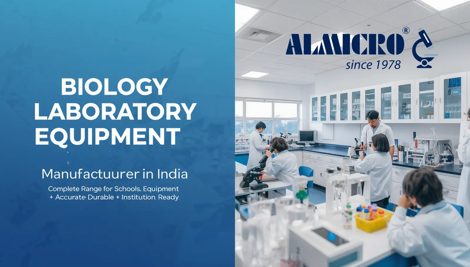 Biology Laboratory Equipment Manufacturer in India, Complete Range for Schools, Colleges & Research Labs