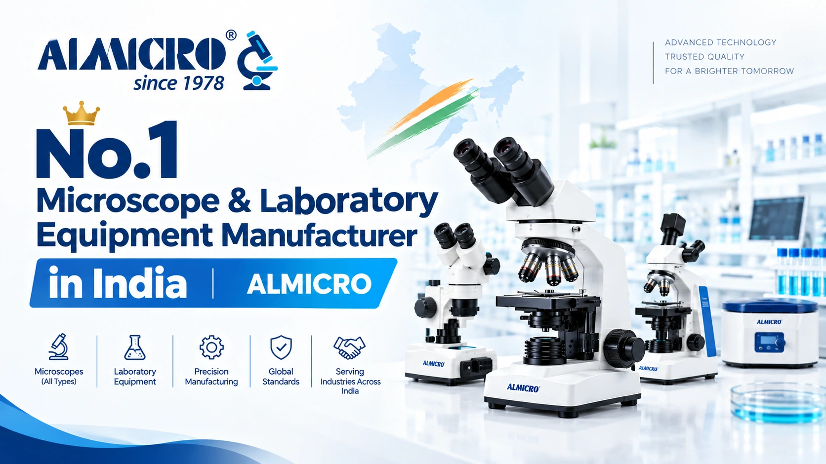 No.1 Microscope & Laboratory Equipment Manufacturer in India | ALMICRO